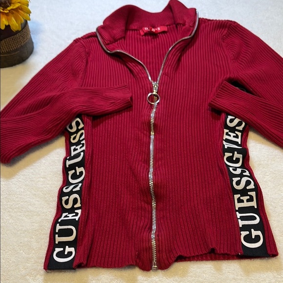 Guess Red Kids Jacket with Logo - Picture 4 of 7